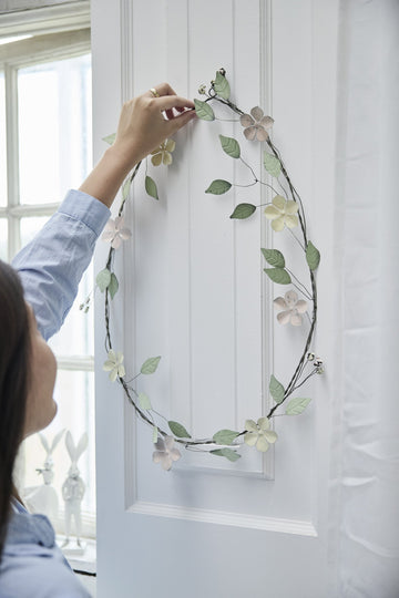 Sevia kanindekoration H20 Vit/Silver