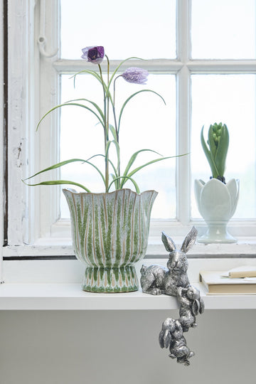 Selille kanindekoration H19.3 Silver