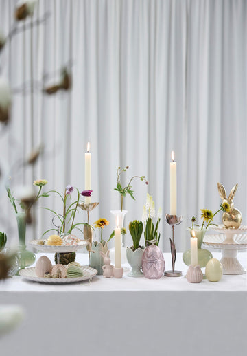 Steffia blomljusstake H26 L. Guld