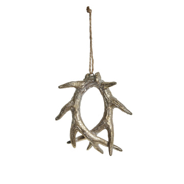 Serafina horn H10,7 cm. ljust guld