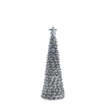 Serafina julgran H27 cm. antikt silver