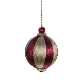 Agnes dekoration H12 cm. mörkröd