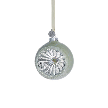 Hevig dekoration H8 cm. dammigt grönt