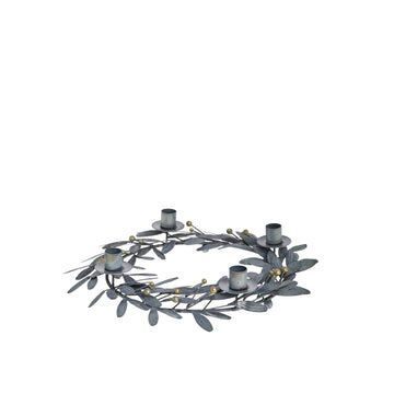 Mistlia adventsljusstake H7 cm. antikk grå