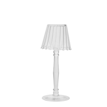 Asteria värmeljushållare H23 cm. transparent