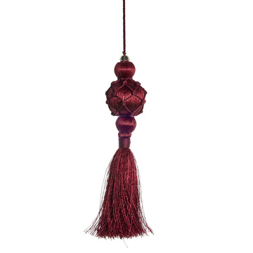 Astrid ornament H16 cm. mörkröd
