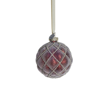 Norille dekoration H8 cm. mörkröd