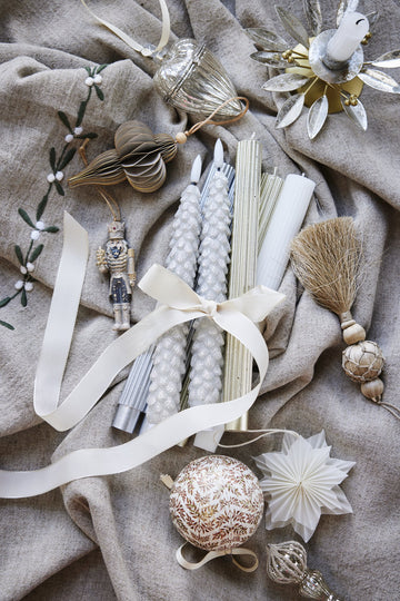 Paline ornament H10 cm. støvet rosa