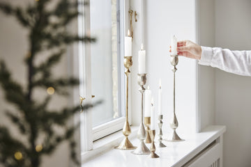 Ingrid ljushållare H8,5 cm. ljust guld