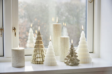 Litria ledlys H11,5 cm. ljust guld