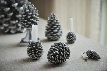 Serafina kotte H21 cm. antikt silver