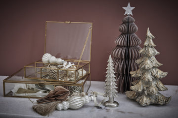 Sissia dekoration H15 cm. ljust guld