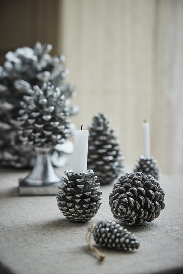 Serafina kotte H21 cm. antikt silver