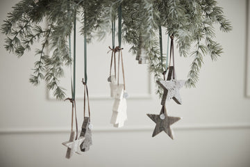 Elina ornament H1,5 cm. mørk sand