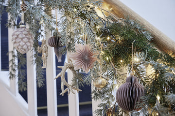 Paline ornament H10 cm. støvet rosa