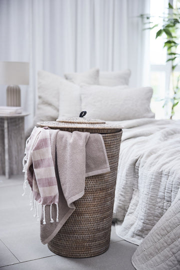 Molli badhandduk 140x70 cm. rosa 100 % ekologisk bomull