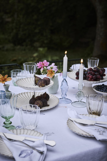 Camille tårtfat 27x27 cm. Off White