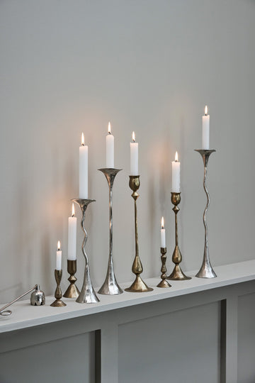 Ingrid ljushållare H33,5 cm. ljust guld