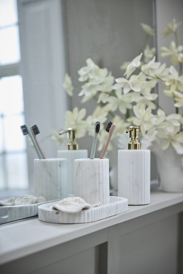 Eliana dispenser H18,5 cm. vit marmor