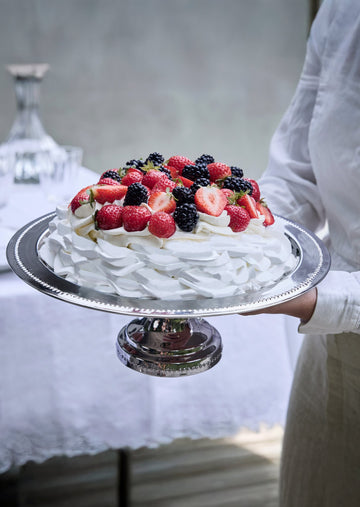 Sigrid kakfat Ø30 cm. silver