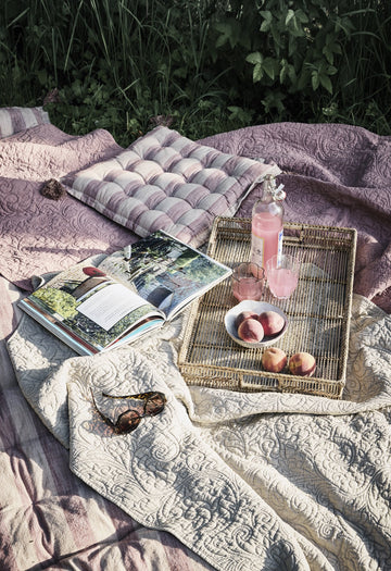 Isabelle pläd 130x170 cm. sand