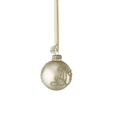 Monogram julgranskula 6x6x6 cm.