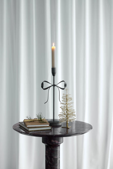 Bovinne stearinljusstake 9x15x32.5 cm.