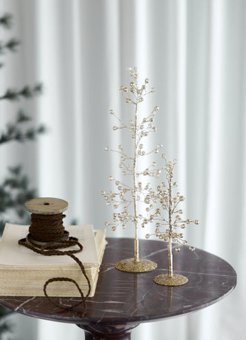 Crysilia dekoration H30 cm. ljust guld