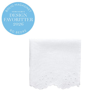 Anglaise servett 45x45 cm. Vit