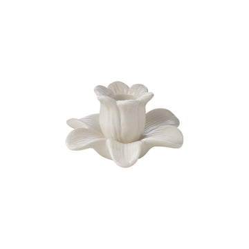 Deanne blomljusstake H5,6 Off White