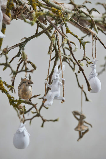 Semina påskdekoration H7,2 cm. vit