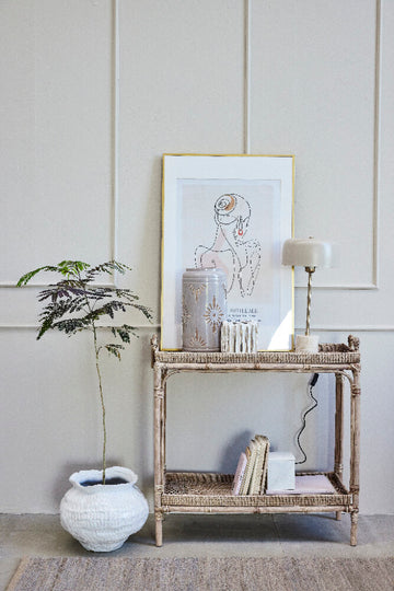 Marlille lykta H16,5 cm. vit