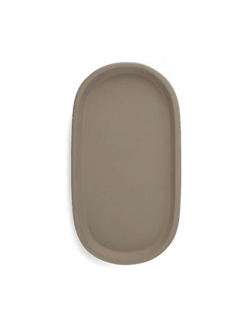 Clean Oval bricka i betong