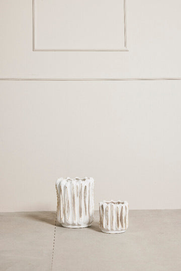 Marlille lykta H16,5 cm. vit