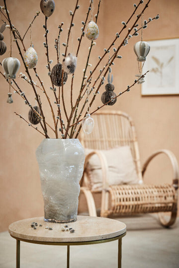 Parillia påskdekoration H12 cm. mørk brun papper