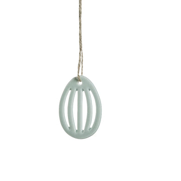 Dehlia påskdekoration H5,2 cm. dammigt grönt keramik